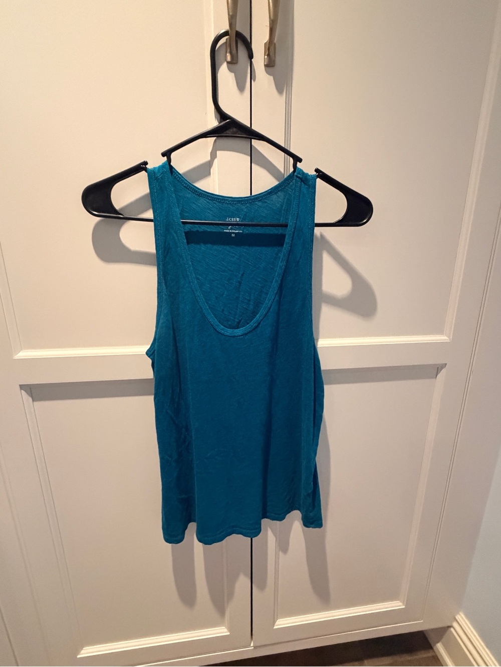 J. Crew Teal Scoop-Neck Tank